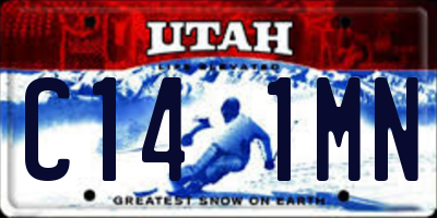 UT license plate C141MN