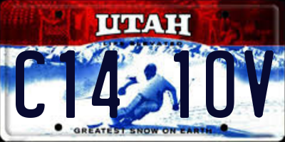 UT license plate C141OV