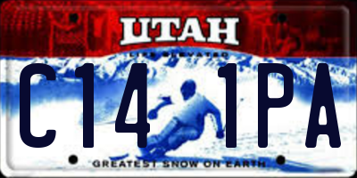 UT license plate C141PA