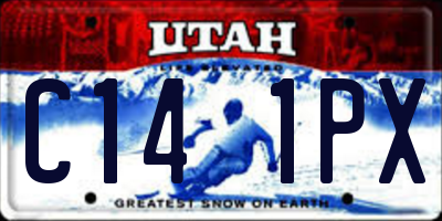UT license plate C141PX