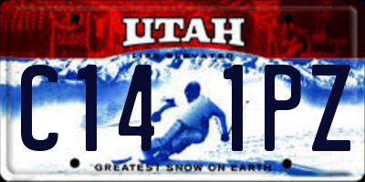 UT license plate C141PZ