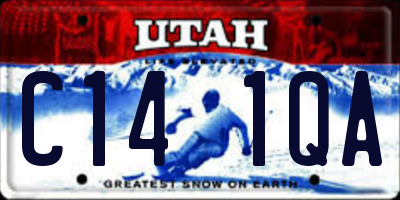 UT license plate C141QA