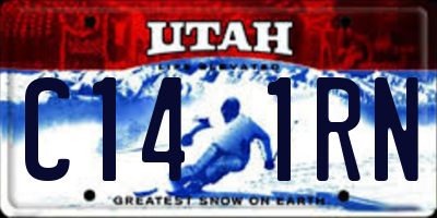 UT license plate C141RN
