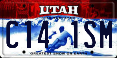 UT license plate C141SM