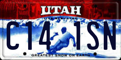 UT license plate C141SN