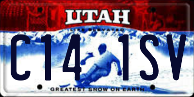 UT license plate C141SV