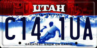 UT license plate C141UA
