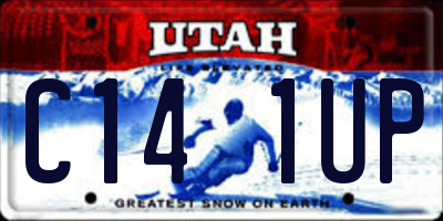 UT license plate C141UP