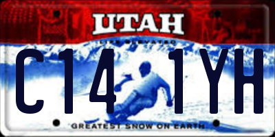 UT license plate C141YH