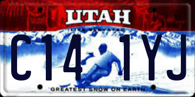 UT license plate C141YJ