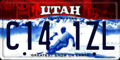 UT license plate C141ZL