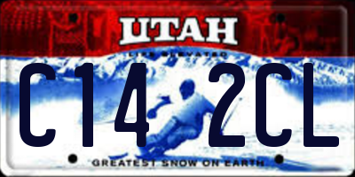 UT license plate C142CL