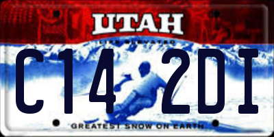 UT license plate C142DI