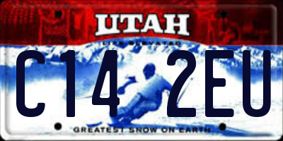 UT license plate C142EU