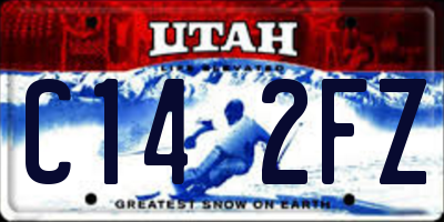 UT license plate C142FZ
