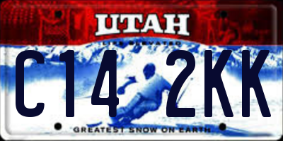 UT license plate C142KK