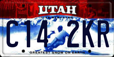 UT license plate C142KR