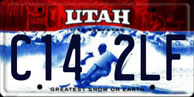 UT license plate C142LF