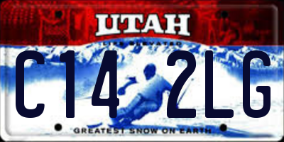 UT license plate C142LG