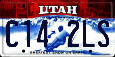 UT license plate C142LS