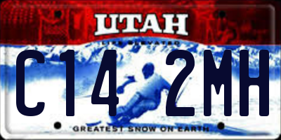 UT license plate C142MH