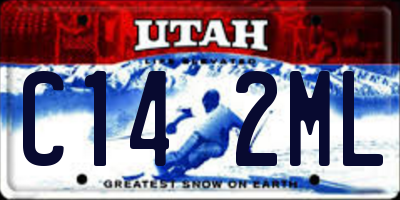 UT license plate C142ML