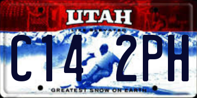 UT license plate C142PH