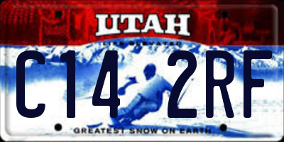 UT license plate C142RF