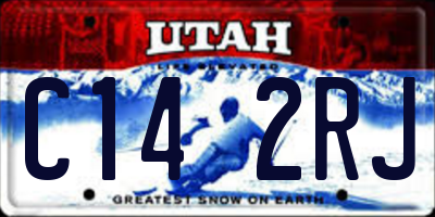UT license plate C142RJ