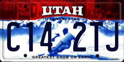 UT license plate C142TJ