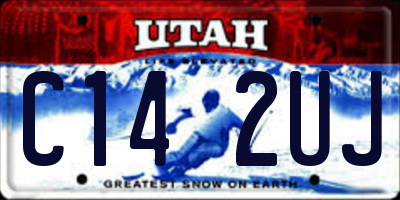 UT license plate C142UJ
