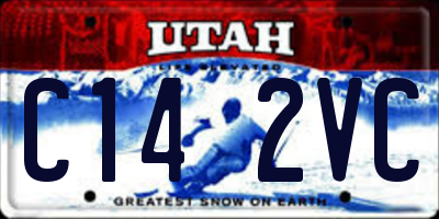 UT license plate C142VC