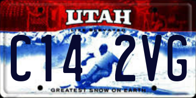 UT license plate C142VG