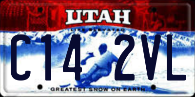 UT license plate C142VL