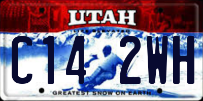 UT license plate C142WH