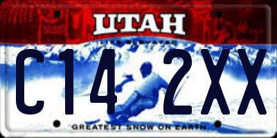 UT license plate C142XX