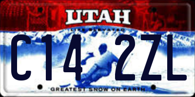 UT license plate C142ZL