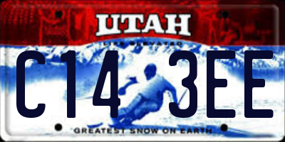 UT license plate C143EE