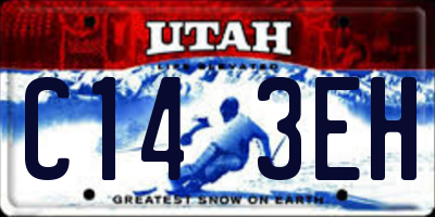 UT license plate C143EH
