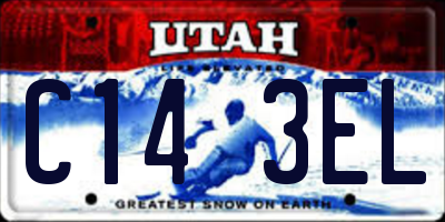 UT license plate C143EL