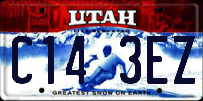UT license plate C143EZ