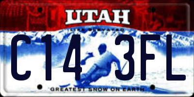 UT license plate C143FL