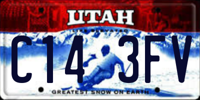UT license plate C143FV