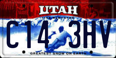 UT license plate C143HV