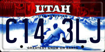 UT license plate C143LJ
