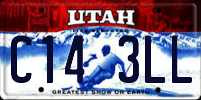 UT license plate C143LL