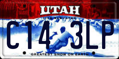 UT license plate C143LP