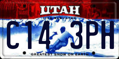 UT license plate C143PH