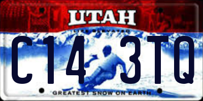 UT license plate C143TQ