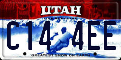 UT license plate C144EE